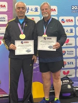 Jafar and Rich with 2024 USATT US Open medals