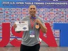 Jay with 2025 US Open medal